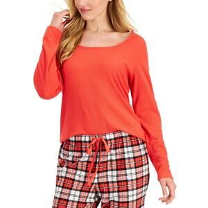 Jenni By Jennifer Moore Women Solid Long-Sleeve Pajama Top Only,1-Piece Size XXL